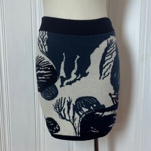 MAISON KITSUNE Merino & Cashmere Knit Mini Skirt | Made in Italy | Size Small